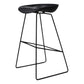 Contemporary Metal Counter Stool Plastic Low Back Furniture with Iorn 4 Legs
