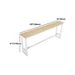 Wood Bar Dining Table Modern Rectangle Bar Table with Trestle for Milk Tea Shop Clearhalo 'Bar Furniture' 'Bar Tables' 'bar_tables' 'furn' 'furn_bar_tables' 'Furniture' 'Kitchen & Dining Furniture' 1200x1200_0d98f2dc-b53c-4a0f-9acf-4c6bab5162d8
