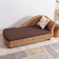 Modern Style Living Room Chaise Rolled Arms Upholstered Chaise Lounge with Rattan Base Clearhalo 'Chairs & Seating' 'Chaise Lounge' 'chaise_lounge' 'furn' 'furn_chaise_lounge' 'Furniture' 'Living Room Furniture' 1200x1200_0d998696-295f-4b01-8dd3-dd2015ad7c9b