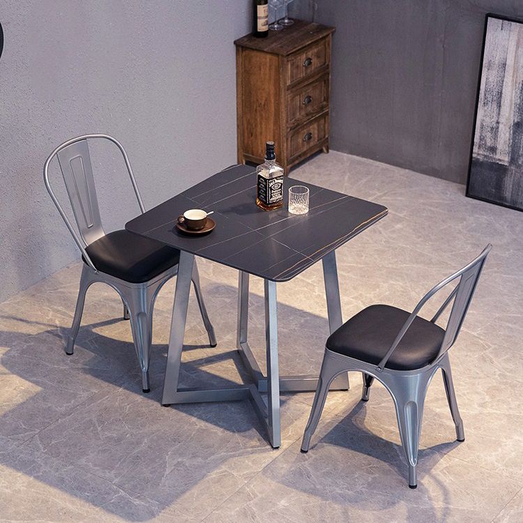 Industrial Dining Table Black Sintered Stone Dining Table with Double Pedestal Clearhalo ' dining_table' 'Dining Tables & Seating' 'Dining Tables' 'furn' 'furn_dining_table' 'Furniture' 'furniture_dining_table' 'Kitchen & Dining Furniture' 'kitchen&dining_furn' 'kitchen' 'kitchen_dining_table' 1200x1200_0d9993ed-0067-42d9-94ee-fc0138e0326f
