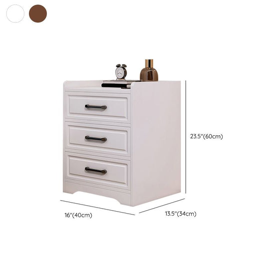 Zeitgenössischer Akzenttisch Nachttisch Schubladen Aufbewahrungsbett Nachttisch