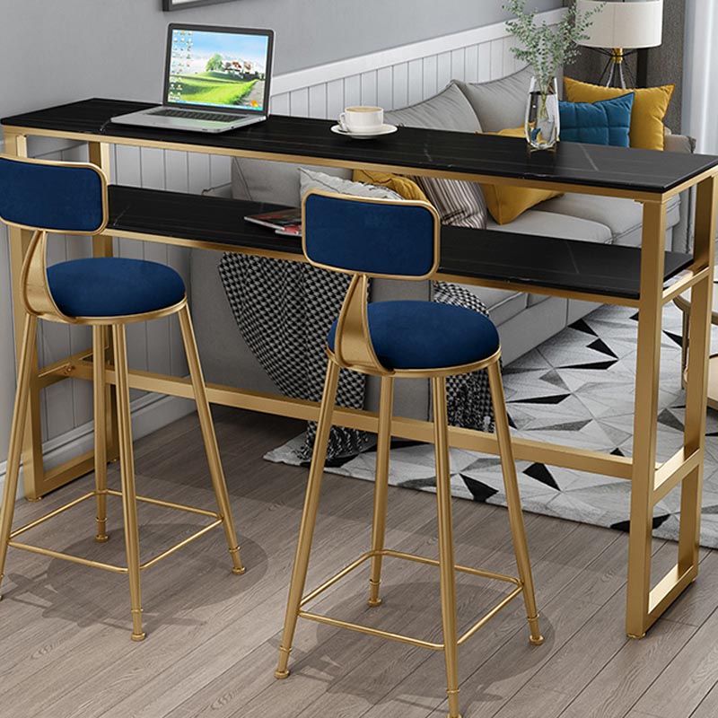 Indoor Stone Counter Wine Table Rectangle Footrest Bar Height Pub Table Clearhalo 'Bar Furniture' 'Bar Tables' 'bar_tables' 'furn' 'furn_bar_tables' 'Furniture' 'Kitchen & Dining Furniture' 1200x1200_0d9bbd8c-7456-47c3-850b-265ed852ad43