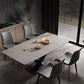 Simplicity Style Furniture Rectangle Stone Dining Room Table for Kitchen