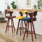 Modern Armless Backrest Counter Stool Wood Milk Tea Shop Bar Stool with Pedal and Cushion Clearhalo 'Bar Furniture' 'Bar Stools' 'bar_stools' 'furn' 'furn_bar_stools' 'furniture_bar_stools' 'Kitchen & Dining Furniture' 'kitchen&dining_furn' 'kitchen' 'kitchen_furn' Furniture' 1200x1200_0d9e5b85-ac41-4ffc-94e7-360a0972978c