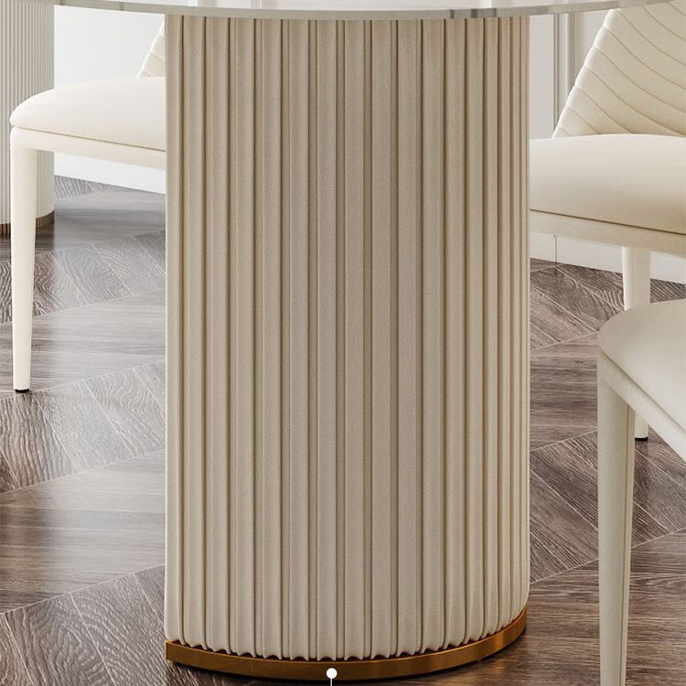 家のための伝統的な豪華なダイニングテーブル焼結石二重台車テーブル