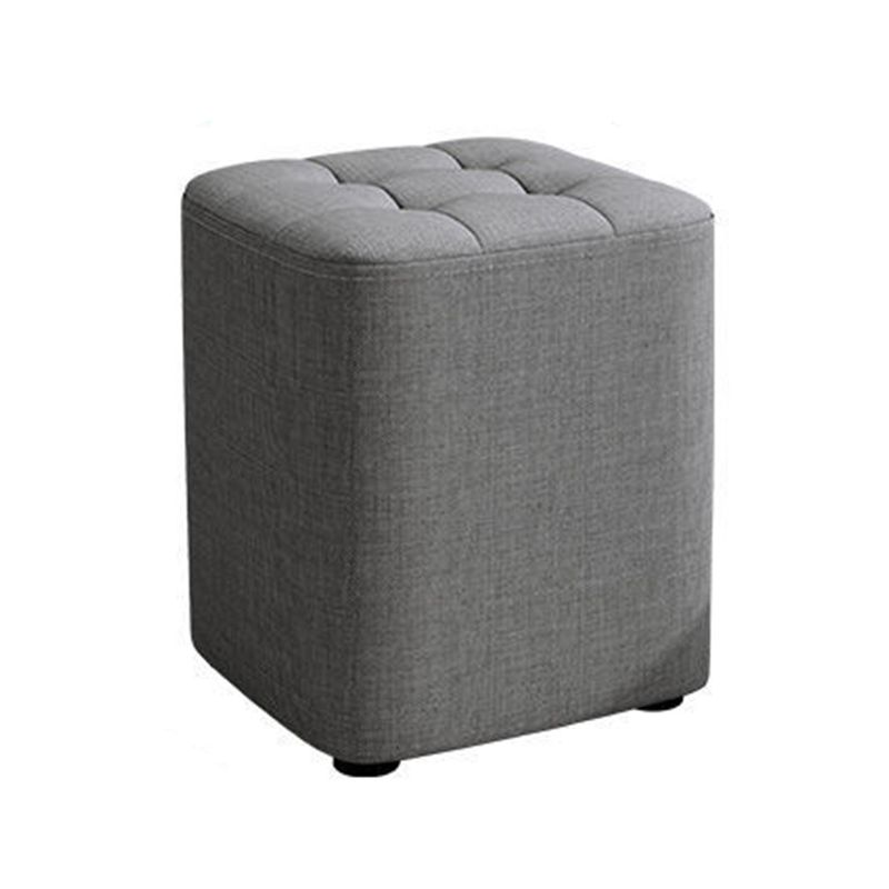 Square Pouf Ottoman Solid Color Tufted Fabric Fade Resistant Contemporary Pouf Clearhalo 'furn' 'furn_ottomans_poufs' 'Furniture' 'Living Room Furniture' 'Ottomans & Poufs' 'ottomans_poufs' 1200x1200_0da194f5-7aae-46e5-a001-1994e92d2d30