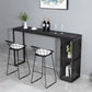 Rectangle Bar Dining Table Contemporary Bar Dining Table with Sled Base Clearhalo 'Bar Furniture' 'Bar Tables' 'bar_tables' 'Furniture' 'furniture_bar_tables' 'Kitchen & Dining Furniture' 1200x1200_0da32266-2d3c-4a47-9f01-3f4d7e0afb47
