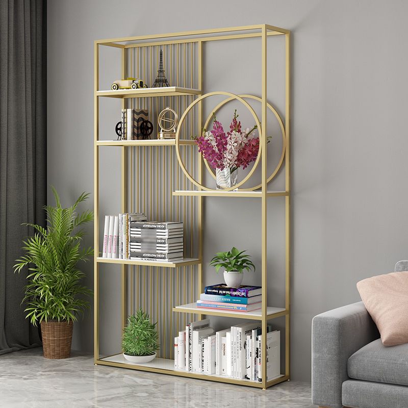 70.87"H Bookshelf Glam Style Open Back Bookcase for Home Office Study Room Clearhalo 'Bookcases' 'furn' 'furn_bookcases' 'Furniture' 'furniture_bookcases' 'kitchen' 'kitchen_bookcases' 'Living Room Furniture' 'Office Furniture' 1200x1200_0da360f6-705e-45c9-a29f-0b4056a2c5dd