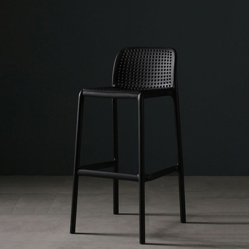 29.9 inch Plastic Contemporary Armless Stool Low Back Bar Stool for Restaurant Clearhalo 'Bar Furniture' 'Bar Stools' 'bar_stools' 'furn' 'furn_bar_stools' 'furniture_bar_stools' 'Kitchen & Dining Furniture' 'kitchen&dining_furn' 'kitchen' 'kitchen_furn' Furniture' 1200x1200_0da584eb-283c-449f-9f0f-ec3851dc2a17