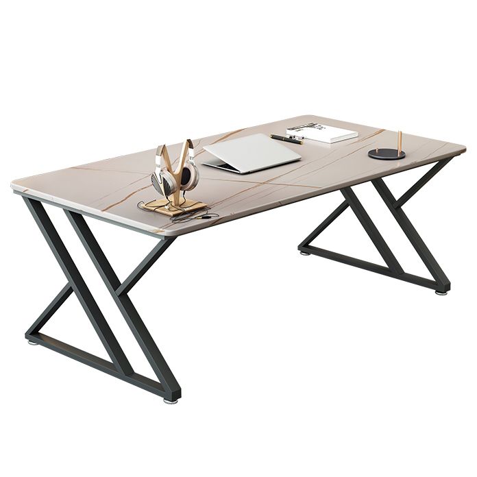 29.53" H Contemporary Office Desk Antique Finish Rectangular Computer Desk Clearhalo 'furn' 'furn_office_desk' 'Furniture' 'Office Desks' 'Office Furniture' 'office_desk' 1200x1200_0da5a166-d048-4068-a4b9-039294bf36e0