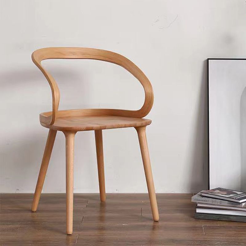 Scandinavian Style Wood Side Dining Chairs Open Back Side Chair Clearhalo 'Dining Chairs' 'Dining Tables & Seating' 'dining_chair' 'Furniture' 'furniture_dining_chair' 'Kitchen & Dining Furniture' 1200x1200_0da5b099-07ab-419f-b3fb-57d1cb9dce18