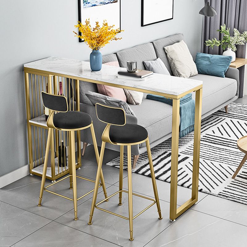 Glam Stone Bar Counter Table Rectangle Bar Counter Table for Home Clearhalo 'Bar Furniture' 'Bar Tables' 'bar_tables' 'furn' 'furn_bar_tables' 'Furniture' 'Kitchen & Dining Furniture' 1200x1200_0da6b4ea-eb37-4f21-808d-6b4bf84e2399