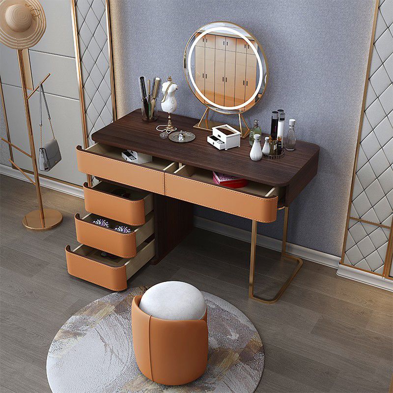 Tavolo da toeletta per vanità per trucco da letto glam