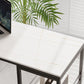 Industrial Black Iron Bar Dining Table with Stone Top Rectangle Indoor Bistro Table Clearhalo 'Bar Furniture' 'Bar Tables' 'bar_tables' 'furn' 'furn_bar_tables' 'Furniture' 'furniture_bar_tables' 'Kitchen & Dining Furniture' 1200x1200_0da7c947-e29b-4c73-9baa-4ccd5a0781ae