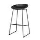 Scandinavian Plastic Bar Stools Footrest Indoor Counter Stool with Metal Legs
