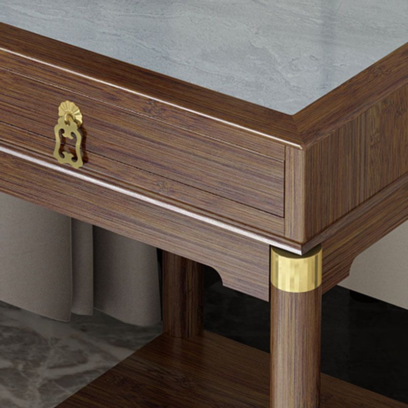 Traditional Square Wooden Sofa Side Accent Table with Storage and Shelf Clearhalo 'Coffee & Accent Tables' 'End & Side Tables' 'end_side_table' 'end_side_tables' 'furn' 'furn_end_side_tables' 'Furniture' 'furniture_end_side_table' 'Living Room Furniture' 1200x1200_0da98a71-7a54-4d1d-9df2-e5c79f5478bb