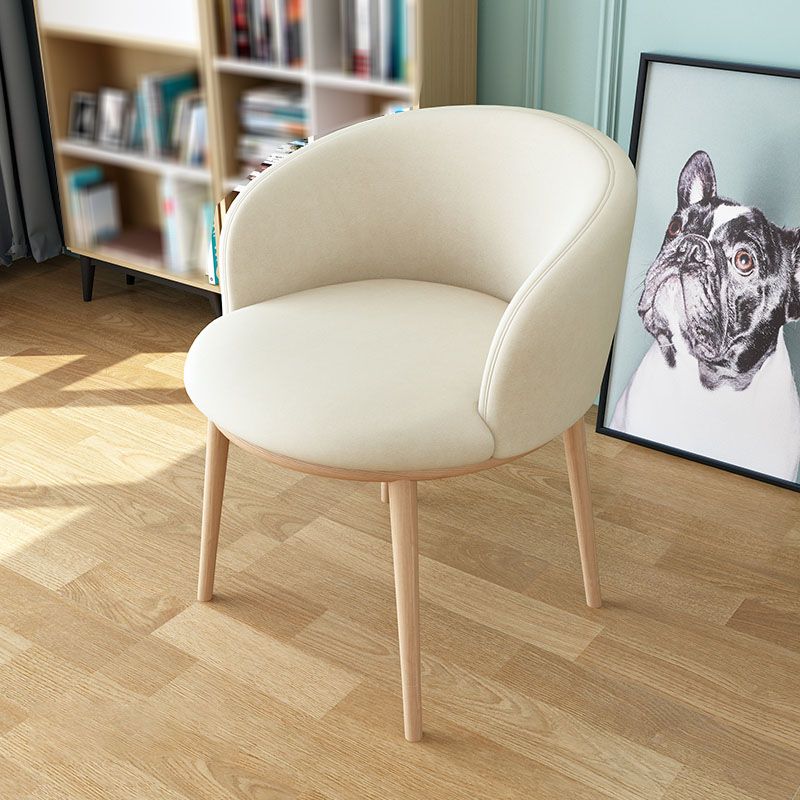 Modern Home Upholstered Arm Chair Matte Finish Solid Back Dining Chair Clearhalo ' kitchen&dining_furn' 'Dining Chairs' 'Dining Tables & Seating' 'dining_chair' 'furn' 'furn_dining_chair' 'Furniture' 'furniture_dining_chair' 'Kitchen & Dining Furniture' 'kitchen' 1200x1200_0daa0ad9-7777-4fa4-990f-af8de39e5c0f