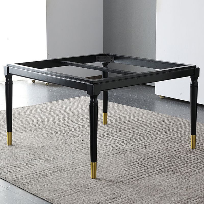 Stone Dining Site Table Industrial Style 4 Legs Dining Table for Kitchen Home Clearhalo ' dining_table' 'Dining Tables & Seating' 'Dining Tables' 'furn' 'furn_dining_table' 'Furniture' 'furniture_dining_table' 'Kitchen & Dining Furniture' 'kitchen&dining_furn' 'kitchen' 'kitchen_dining_table' 1200x1200_0daa71e6-aeb8-4b5f-91c7-d82bd14db504