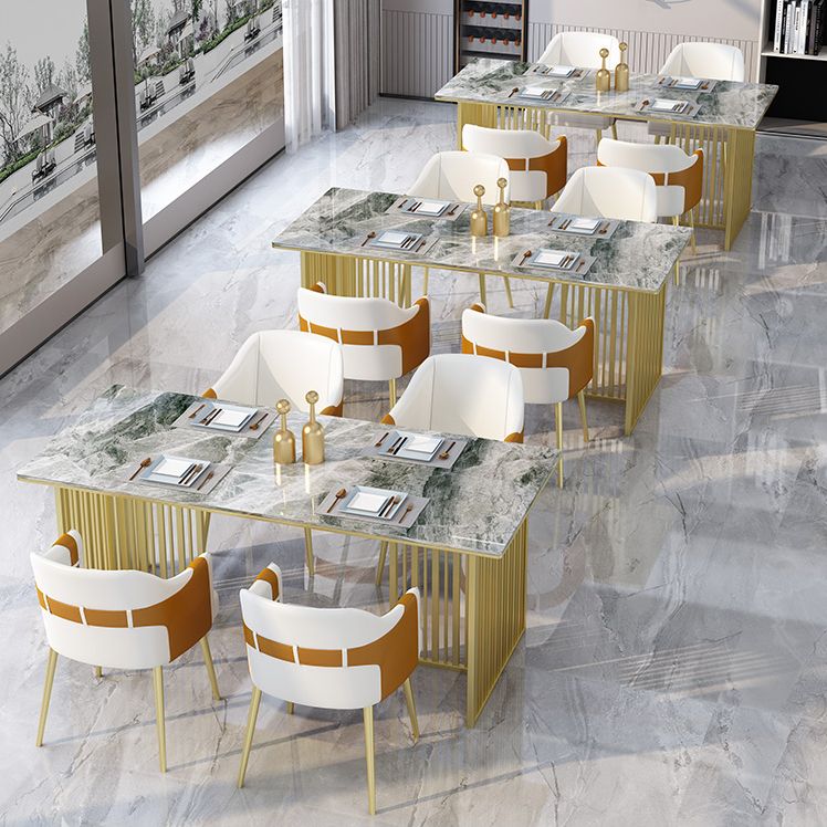 Luxury Sintered Stone Dining Table Rectangle Table with Double Pedestal Clearhalo 'Dining Tables & Seating' 'Dining Tables' 'dining_table' 'furn' 'furn_dining_table' 'Furniture' 'furniture_dining_table' 'Kitchen & Dining Furniture' 'kitchen' 'kitchen_dining_table' 1200x1200_0dabe22e-f153-4d74-b8c8-24da54623cec
