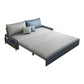 Pillow Included Convertible Sofa Armless Foldable Futon Sofa Bed with Storage
