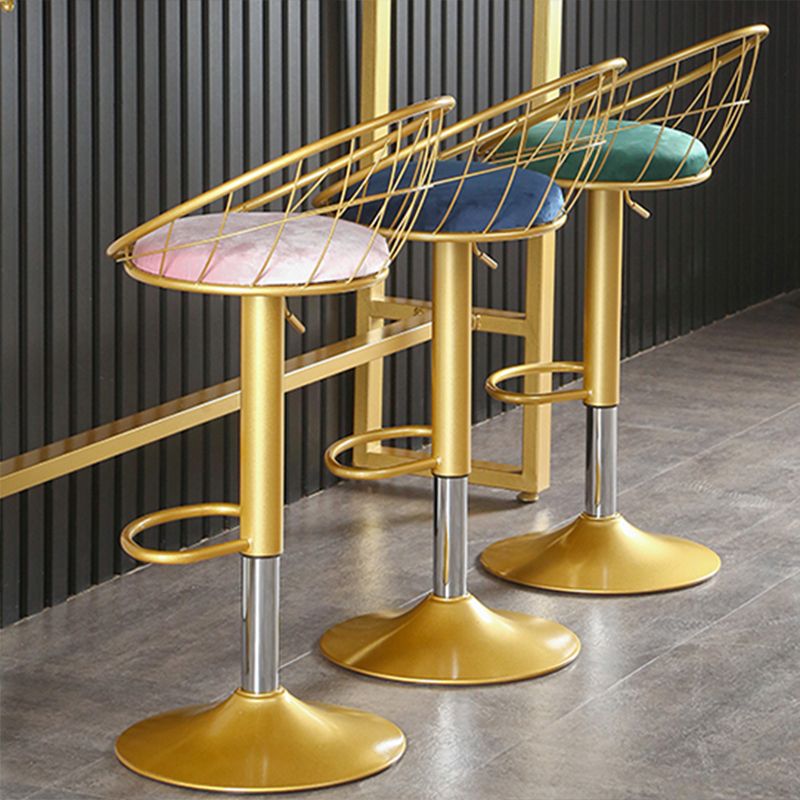 Glam Adjustable Counter Bar Stool Backrest Bar Stool with Footrest and Swivel Clearhalo 'Bar Furniture' 'Bar Stools' 'bar_stools' 'furn' 'furn_bar_stools' 'furniture_bar_stools' 'Kitchen & Dining Furniture' 'kitchen&dining_furn' 'kitchen' 'kitchen_furn' Furniture' 1200x1200_0dad139b-a39b-4b4a-9554-3e2f0f75204c