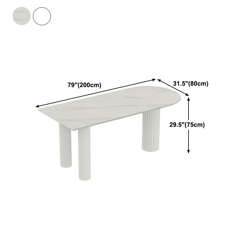 Metal Modern Free Form Table Sintered Stone Table with 3 Legs Clearhalo ' dining_table' 'Dining Tables & Seating' 'Dining Tables' 'furn' 'furn_dining_table' 'Furniture' 'furniture_dining_table' 'Kitchen & Dining Furniture' 'kitchen&dining_furn' 'kitchen' 'kitchen_dining_table' 1200x1200_0dad29e3-bbdb-43cd-885e-2ed0a2536ac1