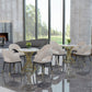 Glam Sintered Stone Dining Table Set 1/2/3/4/5 Pieces Dining Set for Home Use Clearhalo 'Dining Room Sets' 'Dining Tables & Seating' 'dining_room_set' 'furn' 'furn_dining_room_set' 'Furniture' 'Kitchen & Dining Furniture' 1200x1200_0dadad86-2a4a-4c85-b6a0-820edb46b22b