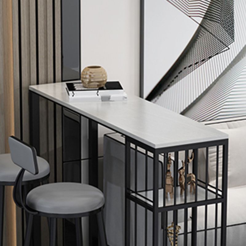 Coffeeshop Industrial Bar Table Stone Top Pub Tafel met opslag