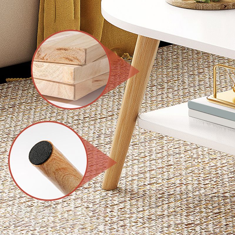 Modern Wood Cocktail Table 4 Legs Coffee Table with Storage Shelf Clearhalo 'Coffee & Accent Tables' 'Coffee Tables' 'coffee_tables' 'furn' 'furn_coffee_tables' 'Furniture' 'Living Room Furniture' 1200x1200_0dae01a1-0518-4108-b443-6ef92bb19352