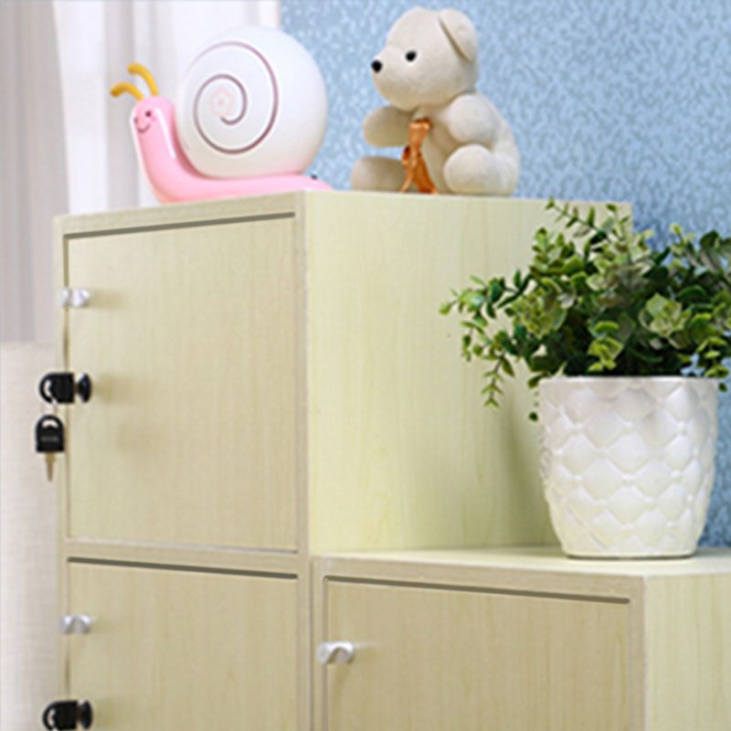 Matte afwerking niet-hangende kast moderne houten opbergkast met scharnierende deuren