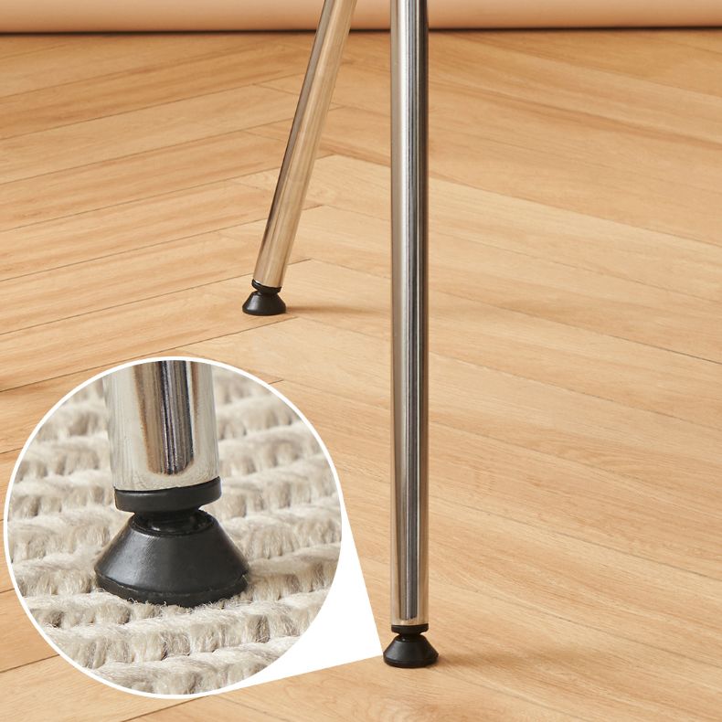 Silla de comedor interior con base metálica de plástico industrial para el hogar