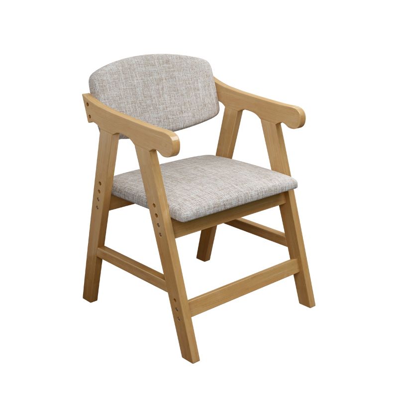 Open Back Dining Armchair Upholstered Arm Single Dining Chair with Wood Legs Clearhalo ' kitchen&dining_furn' 'Dining Chairs' 'Dining Tables & Seating' 'dining_chair' 'furn' 'furn_dining_chair' 'Furniture' 'furniture_dining_chair' 'Kitchen & Dining Furniture' 'kitchen' 1200x1200_0db11873-fe07-4699-8b45-bfcce2d978a4