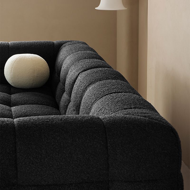 Contemporain 41,3 "D Laine canapé biscuit arrière Sofa tissu de smoking