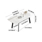 Modern Rectangle Dining Table Sintered Stone 4 Legs Table with Black Frame Clearhalo ' dining_table' 'Dining Tables & Seating' 'Dining Tables' 'furn' 'furn_dining_table' 'Furniture' 'furniture_dining_table' 'Kitchen & Dining Furniture' 'kitchen&dining_furn' 'kitchen' 'kitchen_dining_table' 1200x1200_0db1fbf1-69b3-4e5f-9692-bc40d3b816eb