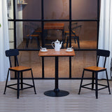 Industrial Style Bistro Bar Table Solid Wood Top Bar Table for Dining Room Clearhalo 'Bar Furniture' 'Bar Tables' 'bar_tables' 'furn' 'furn_bar_tables' 'Furniture' 'Kitchen & Dining Furniture' 1200x1200_0db2af51-d440-4064-b4b7-94f58bd38bec