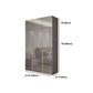Contemporary Style Wood Wardrobe Gray Colour 1-Drawer Wardrobe Closet for Home Clearhalo 'Armoires & Wardrobes' 'armoires_wardrobes' 'Bedroom Furniture' 'furn' 'furn_armoires_wardrobes' 'Furniture' 1200x1200_0db2f17e-eabb-409a-a46c-d1a53a1876fa