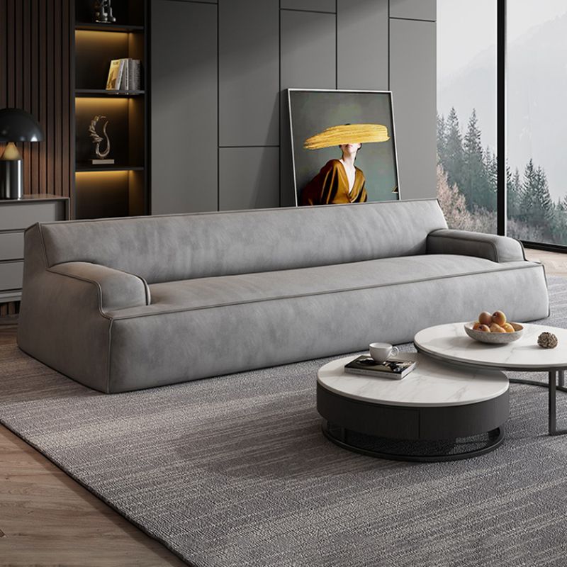 Standard zeitgenössische enge Rücken -Arm -Sofa Couch in Grau