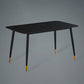 Set dinette rettangolare Glam Set tavolo da pranzo da 1/2/5/7 pezzi con piano in pietra sinterizzata