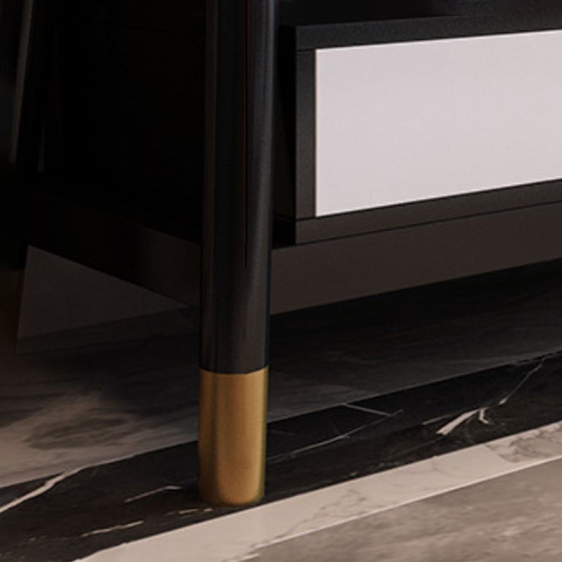 2 - Drawer and 1 - Shelf Coffee Table Rectangular Slate 4 Legs Cocktail Table Clearhalo 'Coffee & Accent Tables' 'Coffee Tables' 'coffee_tables' 'furn' 'furn_coffee_tables' 'Furniture' 'Living Room Furniture' 1200x1200_0dba1326-ddf6-44e8-b37d-fabd255d795d