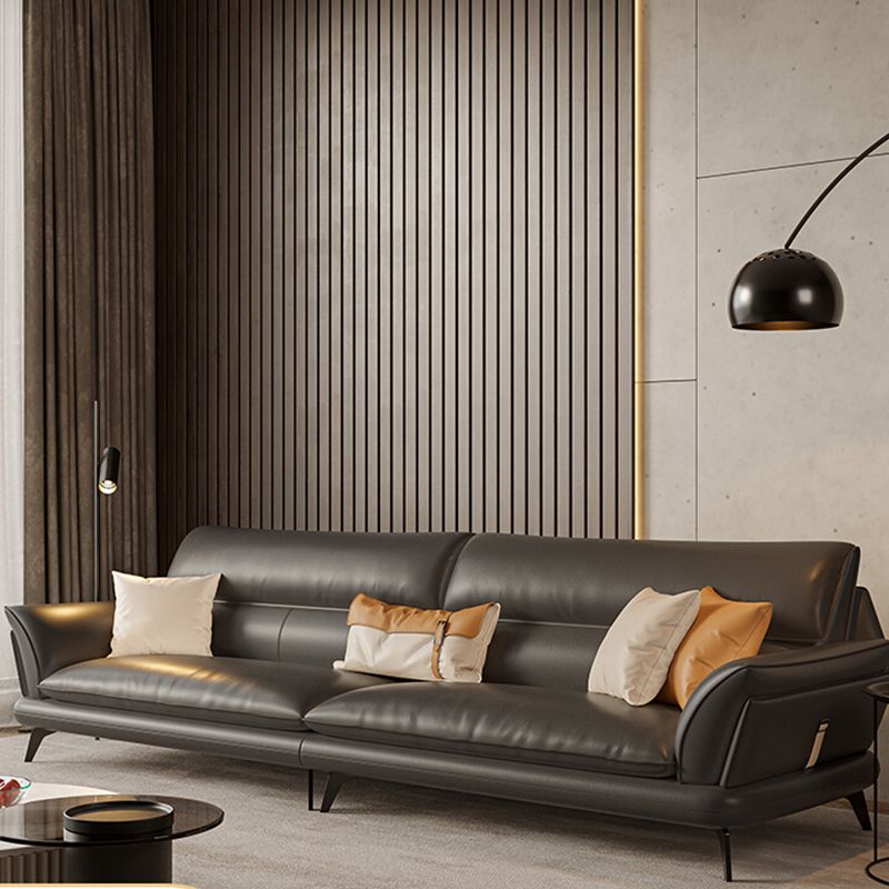 Cuscinetto cucito grigio scuro contemporaneo posteriore braccio stazionario svasato