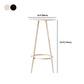 1/2/3 Pieces Industrial Round Bar Table Set Iron Bistro Set with Footrest