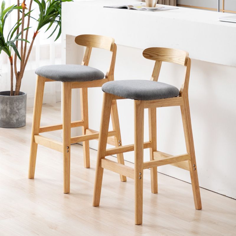 Modern Backrest Armless Counter Stool Wood Milk Tea Shop Bar Stool with Cushion Clearhalo 'Bar Furniture' 'Bar Stools' 'bar_stools' 'furn' 'furn_bar_stools' 'furniture_bar_stools' 'Kitchen & Dining Furniture' 'kitchen&dining_furn' 'kitchen' 'kitchen_furn' Furniture' 1200x1200_0dbd7480-b87d-42fa-a2a0-96ccd0368953