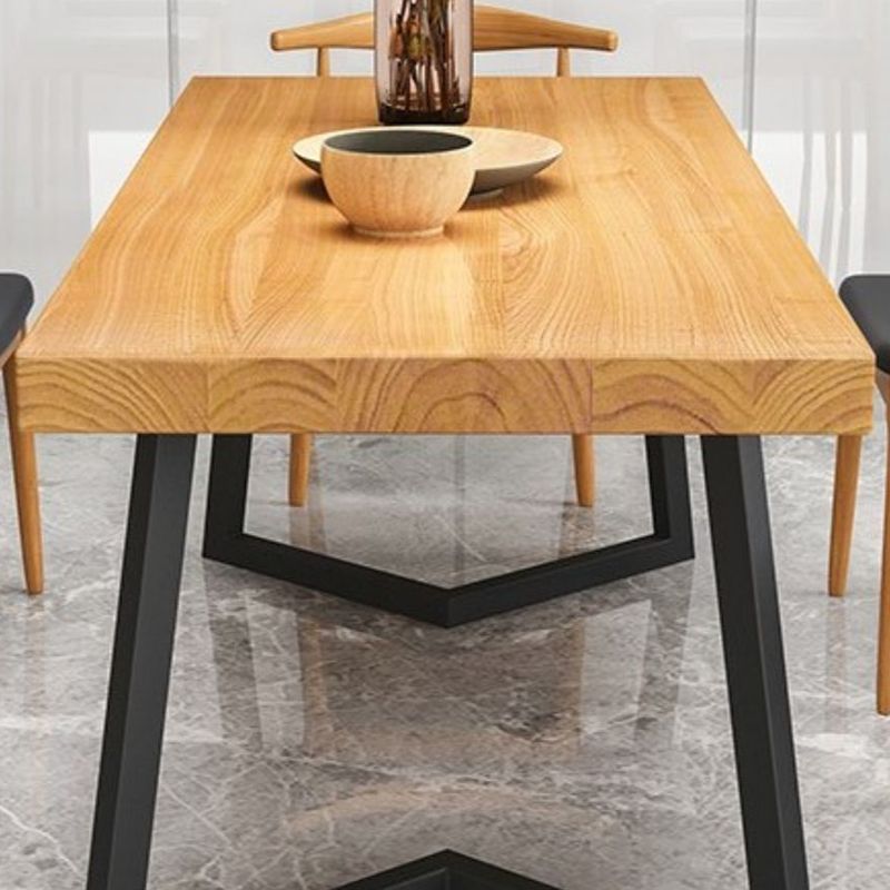 Industrial 1/2/5/6/7 Pieces Dining Set Solid Wood Dining Table for Home Use Clearhalo 'Dining Room Sets' 'Dining Tables & Seating' 'dining_room_set' 'furn' 'furn_dining_room_set' 'Furniture' 'furniture_dining_room_set' 'Kitchen & Dining Furniture' 1200x1200_0dbd748e-c475-4479-87fb-efb33871e88a