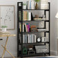 Open Steel Wood Bookcase Modern Home Simple Office Rectangular Bookshelf