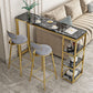 Stone Bar Dining Table Glam Style Rectangle Bar Table with Double Pedestal for Balcony Clearhalo 'Bar Furniture' 'Bar Tables' 'bar_tables' 'furn' 'furn_bar_tables' 'Furniture' 'Kitchen & Dining Furniture' 1200x1200_0dc012df-d5b9-4568-97d1-0b21820c5a64
