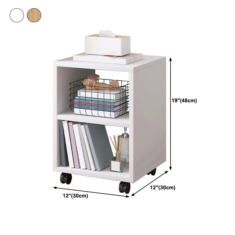 Scandinavian 13.38" Wide Bookcase Wood Removable Standard Bookshelf