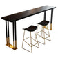Rectangle Top Bar Table Traditional Luxury Bar Table with Sled Base Clearhalo 'Bar Furniture' 'Bar Tables' 'bar_tables' 'furn' 'furn_bar_tables' 'Furniture' 'furniture_bar_tables' 'Kitchen & Dining Furniture' 1200x1200_0dc08e37-b6be-41b1-b179-f80b0335514e