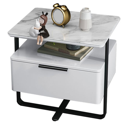 Hölzerner Nachttisch moderner Stil minimalistischer offener Nachttisch mit Beinen