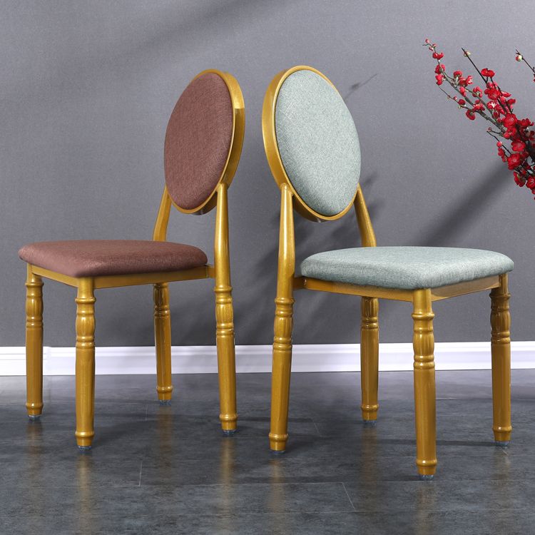 Scandinavian Home Side Chair Open Back Metal Upholstered Dining Side Chair Clearhalo ' kitchen&dining_furn' 'Dining Chairs' 'Dining Tables & Seating' 'dining_chair' 'furn' 'furn_dining_chair' 'Furniture' 'furniture_dining_chair' 'Kitchen & Dining Furniture' 'kitchen' 1200x1200_0dc2a52f-145b-412a-8db0-dc66dcf08c5f