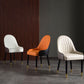 Glam Wood Dining Chairs Parsons Chair in Matte Finish for Home